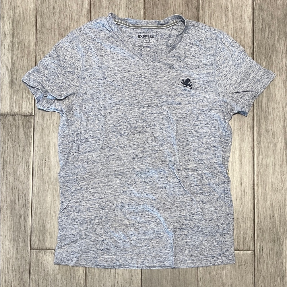 Express Men's Light Gray Heather Tee
